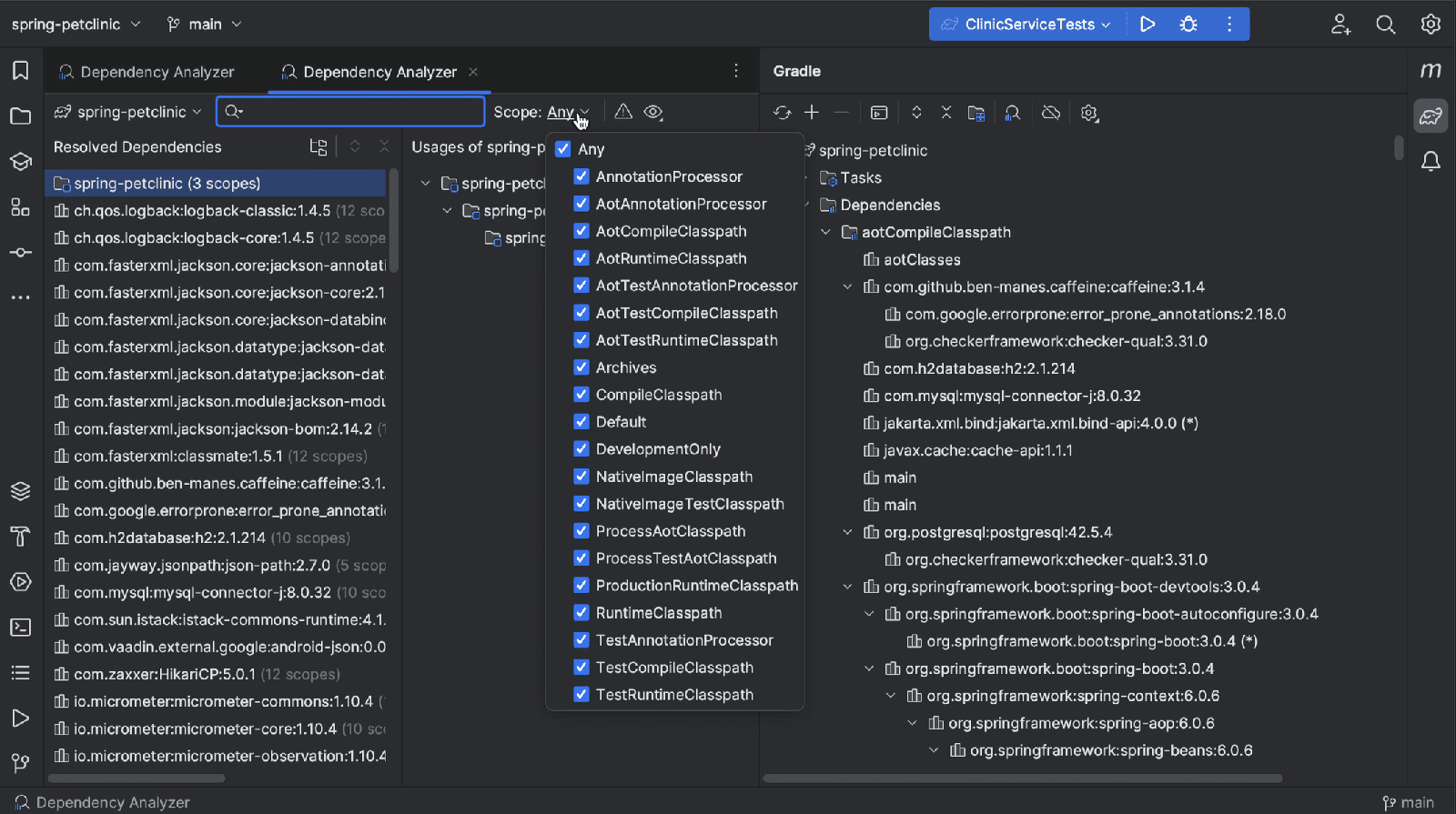 Show Gradle Scopes