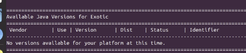 SDKMAN exotic architectures