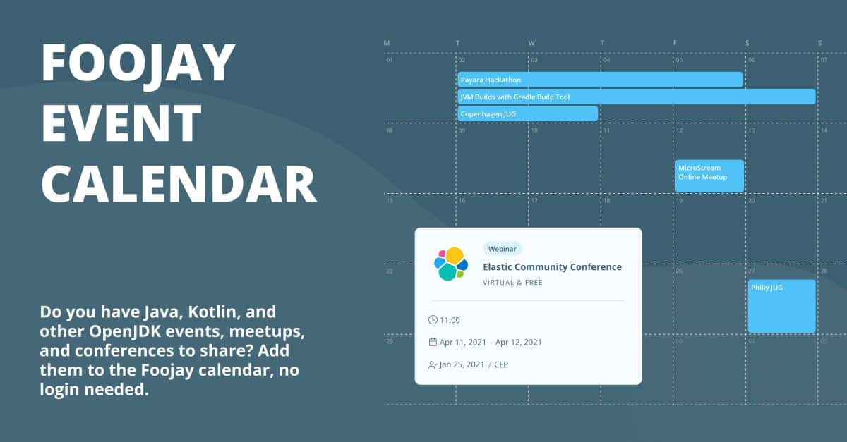 Introducing the Foojay.io Calendar API
