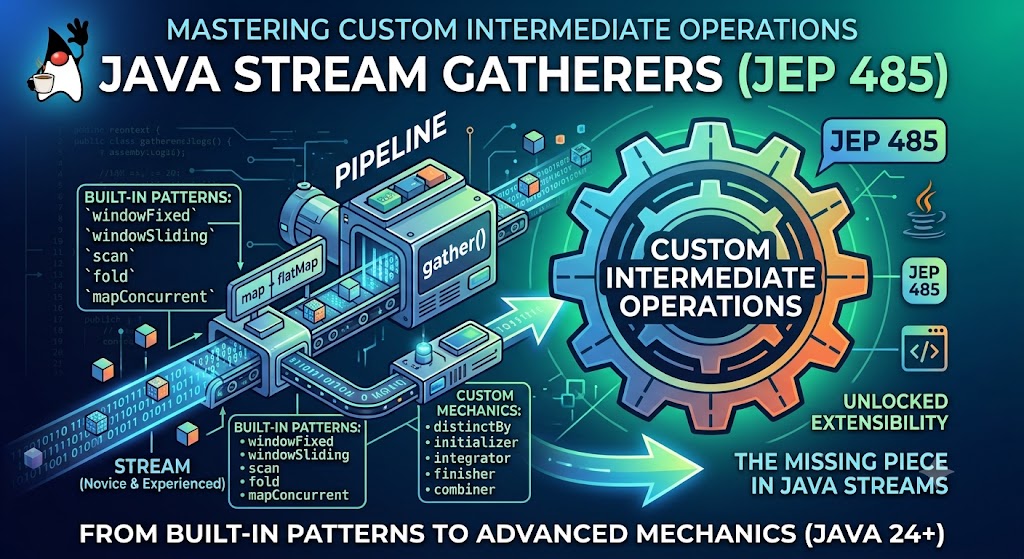 Java Stream Gatherers: From Built-in Patterns to Custom Pipeline Mechanics