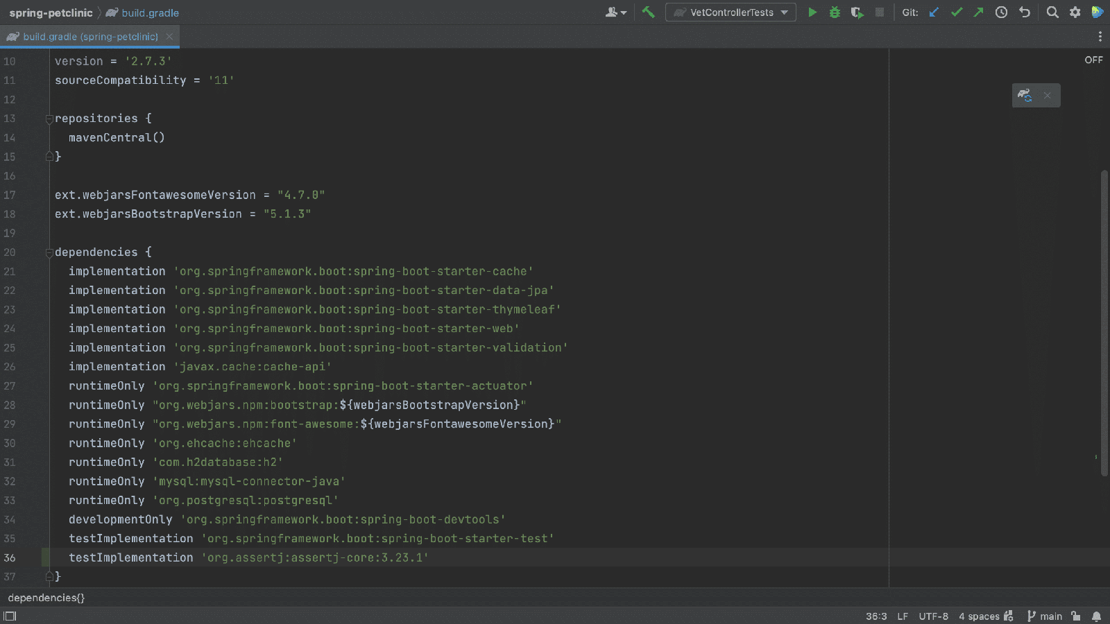 Copy dependency into build.gradle Copy dependency into build.gradle