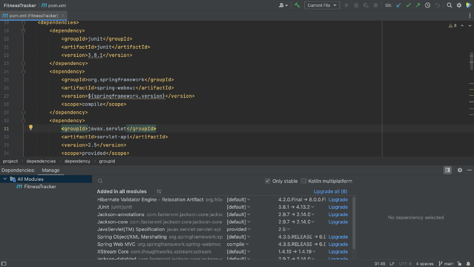 Dependencies with newer versions Dependencies with newer versions