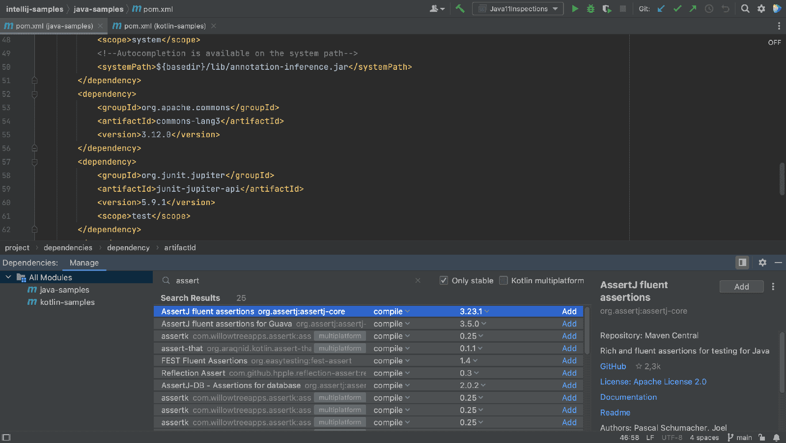 Search AssertJ Search AssertJ