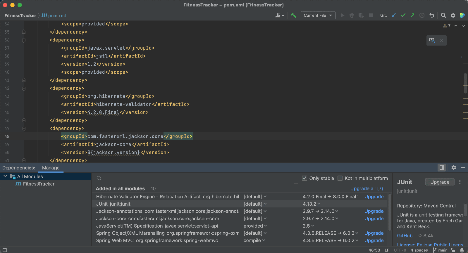 Upgrade individual dependency Upgrade individual dependency