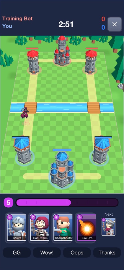 An online Skirmish match