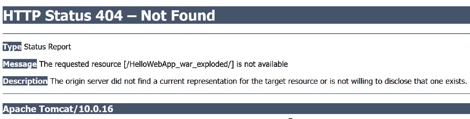 404 Error in browser