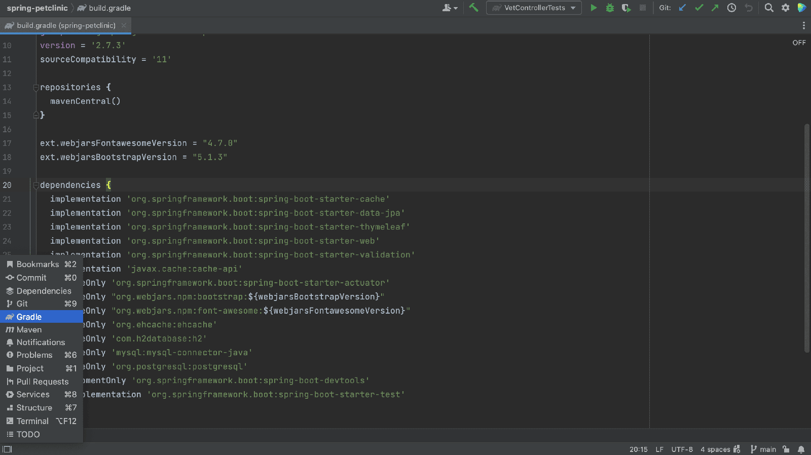 Open the Gradle Build Tool Window in the Quick Launch menu Open the Gradle Build Tool Window in the Quick Launch menu