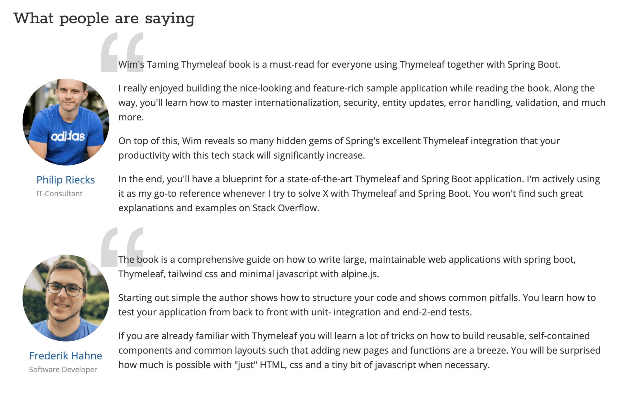 New Book “Taming Thymeleaf” foojay