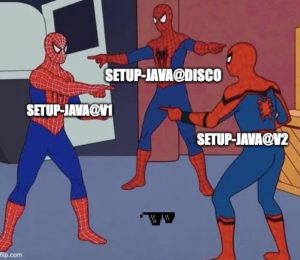 Spiderman chooses GitHub Action's Disco API