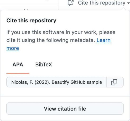 cite repository on github