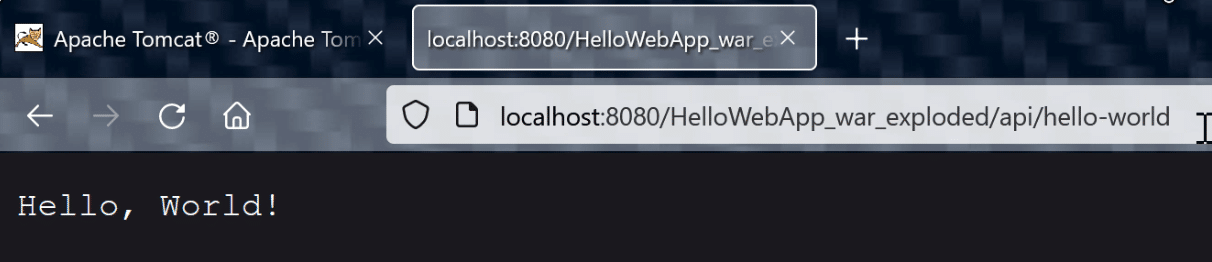 Hello World in browser