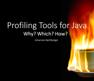 Title slide of my JUG talk on profiling