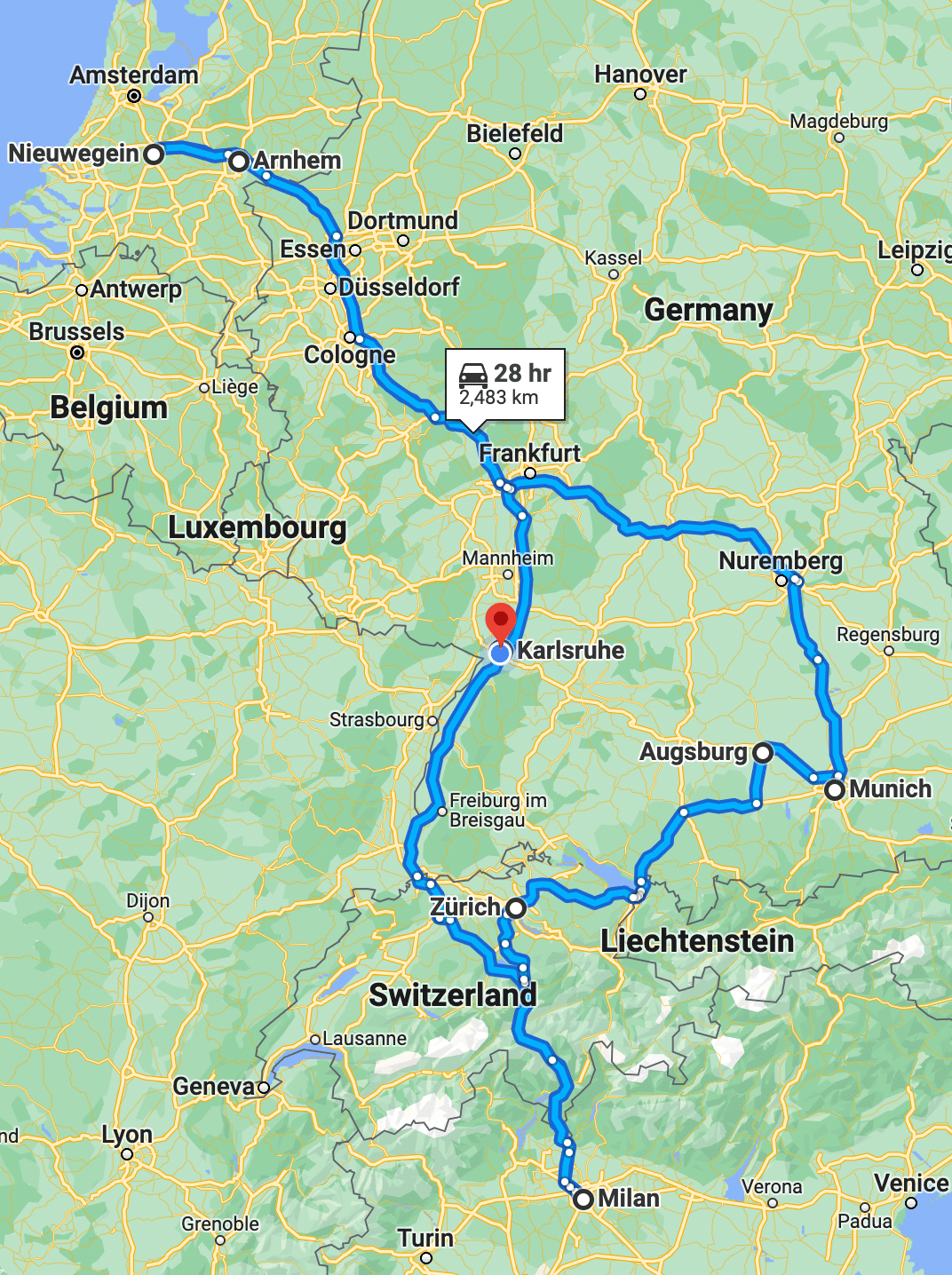 Johannes Bechberger's Tour d'Europe