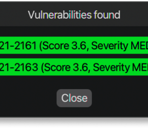 Alert showing the vulnerabilities in an OpenJDK package