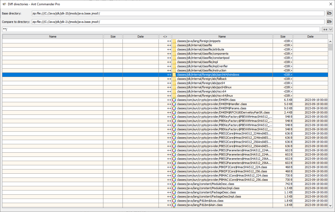 The Files In JDK 21