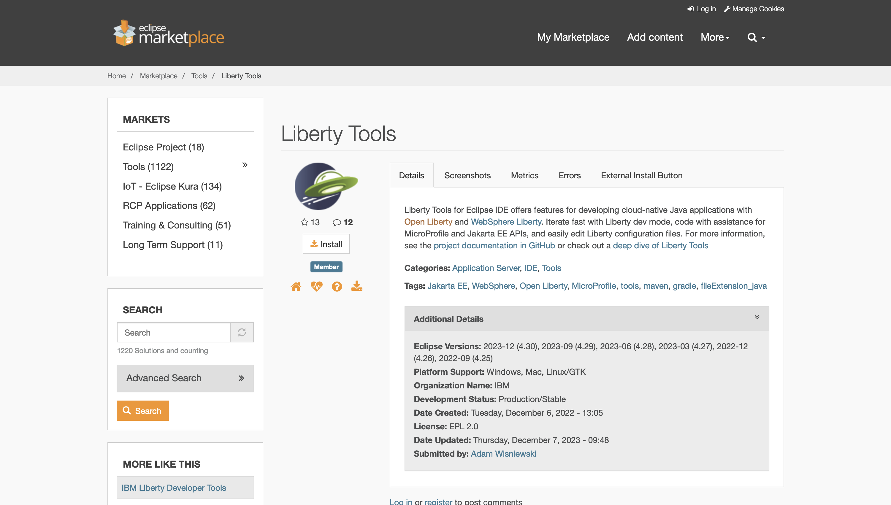 Effective cloud-native Java dev in Eclipse IDE with Open Liberty