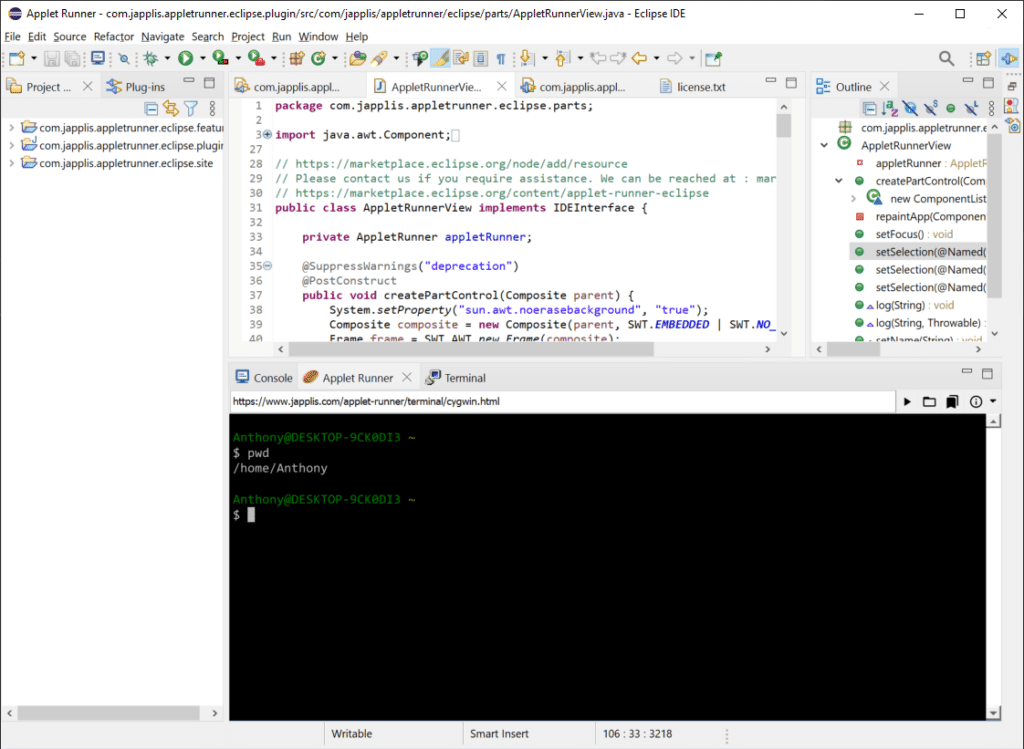 Cygwin in Eclipse IDE