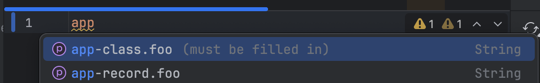 Intellij support for spring configuration metadata