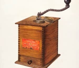 An old coffee grinders