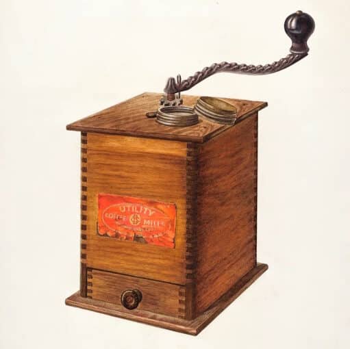 An old coffee grinders
