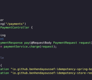 idempotent Spring Boot annotation example with @Idempotent and @PostMapping
